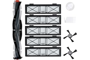 ‎LOVECO LOVECO Ersatzteile für Neato D Serie D75 D80 D85 Connected D3 D4 D5 D6 D7 D8 D9 D10,1 Kombibürste,5 Filter,2 Seitenbürsten,1 Reinigungswerkzeug