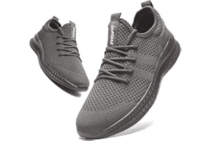 Linenghs Mens Running Trainers Fashion Lightweight Walking Shoes Casual Breathable Gym Tennis Fitness Sport Sneakers