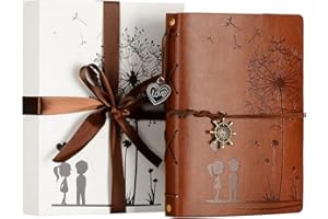 ZEEYUAN Album fotografico per scrapbook, 22 x 17 cm, in pelle, libro fotografico fai da te vintage per ricordi, per Natale, compleanno e San Valentino, per familiari, amici e partner