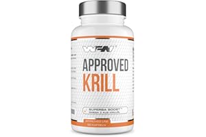 ‎WORLD'S FOOD NUTRITION WFN Approved Krill - Superba Boost Antarktis Krillöl hochdosiert - 90 Kapseln - 1000mg Krilloel pro Tag - Reich an Omega 3, EPA & DHA - Ohne Zusätze - Produziert in Deutschland - Extern laborgeprüft