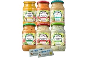 Heinz Sandwich Spread Vorteilsset 6 Sorten Brotaufstrich + Benefux. Erfrischungstücher 1,8kg