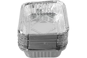 BLISSFULABODE Bulk Pack of 30 BBQ Aluminum Foil Drip Pans, Recyclable Grill Catch Tray(21CM)