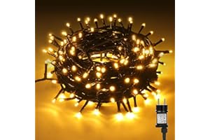 CHOIGN Catena Luminosa Esterno 20M 200 LEDs, Impermeabile 8 Modalità LED Luci da Presa, Luci Natale Luci Albero di Natale Esterno Interno, Luci Giardino per Natale, Festa, Regali, Partito, Casa