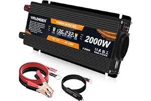 Yinleader 12v 220v 1000W /2000W modifierad sinusvåg växelriktare USB LCD spänningstransformator