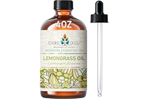 ‎EVOKE OCCU EVOKE OCCU Zitronengras ätherisches Öl 118ml, reines Zitronengrasöl für Diffusor Haut Massage Kerze Seife machen- 4 FL Oz