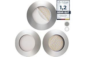 ‎SCANDINAVIAN HOME LYSEA LED Spot Stainless Steel Set of 3