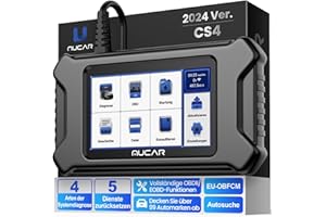‎MUCAR Verbesserte MUCAR CS4 OBD2 Diagnosegerät, Unterstützt ECM, ABS, SRS, TCM Systemdiagnose + 5 Wartungs-Reset-Funktionen (Oil, EPB, SAS, TPMS, ETS), Konform mit der EU-OBFCM Europäischen Norm Android 6.0