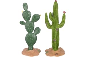 CLISPEED Cactus Artificiel 2 Pièces Décoration De Bureau Et Terrarium Plantes Succulentes Simulées 5.5 Pouces Matériau PVC pour Maison Jardin Et Bureau