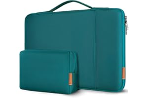 DOMISO Funda para Portatil Ordenador 16 Pulgadas,Protección Funda Bolsa para 16 Pulgadas Lenovo,HP,DELL,ASUS Chromebook,Impermeable Laptop PC Case Sleeve,con Paquete de Accesorios,Turquesa