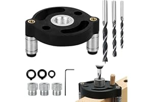 JINMINAMZ Dima Per Spinatura Legno, Dotato Di Trapano e Bobina Metallica Utilizzato Per Perforare Le Strutture Della Mobilia Del Modello e Legno Massiccio, Utensili Ausiliari Di Centraggio Del Foro Duro