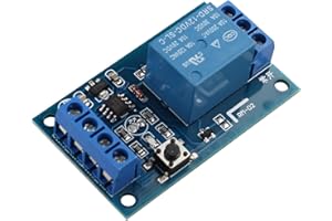 HALJIA 12 V Ein-Tasten-Relais-Modul, Auto-Modifikationsschalter, Ein-Knopf, Start- und Stopp-Funktion, selbstsicherndes Netzteil