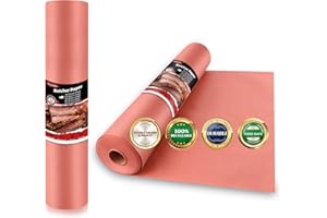 ‎TIKXLAFE Tikxlafe Metzgerpapier Pink, BBQ Kraftpapier 45cm x 15m das Original Metzger-Papier für Grill, Smoker, Fischfleisch, Grill,perfektes Kochen von saftigem