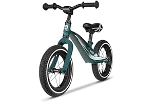 lionelo Bart Draisienne Vélo d'équilibre Cadre léger sans soudures, de 2 Ans jusqu'à 30 kg Guidon et Selles réglables en Hauteur Poids 3,8 kg