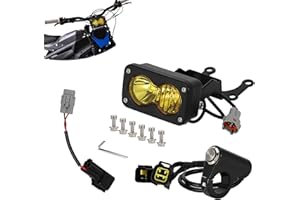BIUGERCN Motorcycle Headlights Dirt Bike Head Lights for Talaria Sting R MX4 MX3 with Talaria Switch,Yellow Light