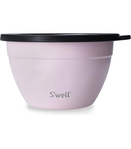 S'well Salad Bowl Kit, Azurite Marble 1.9L, Scatola per il Pranzo con Contenitore per Condimenti e Vassoio Rimovibile, a Prova di Perdite e Lavabile in Lavastoviglie