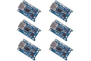 Greluma 6 St Type-C USB-C 5V 1A 18650 Litiumbatteri Laddarmodul Laddningskort med Dubbel Skyddsfunktion