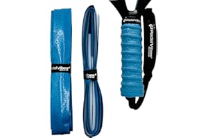 Padel Vibes® BOLD ComfortMax™ Overgrip | Ergonomic, Anti-Slip, Durable, Sweat-Absorbing, Perforated | Overgrip for Padel, Tennis, Badminton, Squash, Pickleball | Available in 1-Pack or 3-Pack