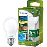 Philips UltraEfficient Classic LED Bulb, 100W, 1535Lm, A60, E27 2700K, Matte Glass, Dimmable