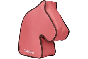 LeMieux Hobby Horse Carry Bag - Zipped Opening In Base for Pole and Side Pocket for Detachable Pole - Take Your Hobby Horse On The Go - Cranberry