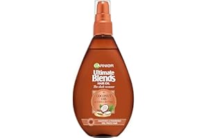 Garnier Hair Oil Serum with Coconut oil and Cocoa butter. Smoothes & Nourishes Dry, Frizzy Hair, Vegan formla, no Silicones. 150ml