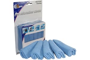 Ex-Pro® - Pack of 5 - Optical Microfibre SCREEN/LENS Cleaning Cloth - Suitable for Plasma, LCD, TFT, Camera Lens, Tablet, Samrtphones etc.