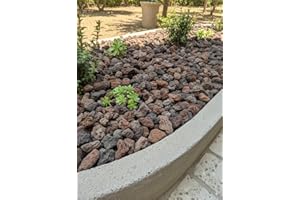 TODOSTONES Piedra Volcánica roja (25/40 mm) para decoración jardín o macetas, Adorno de arboles cantidad (20L)
