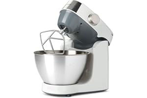 Kenwood Prospero+ KHC29.H0WH - Robot de Cocina Multifunción, Bol 4,3L, Mezclar, Batir y Amasar, Batidora de Vaso de Cristal 1.5L, Procesador de Alimentos 1.4L con Tres Discos y Exprimidor, Blanco