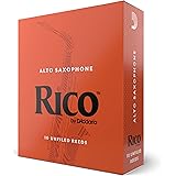 Rico Saxophone Reeds - Ance per sassofono contralto - Alto Sax Reeds 3 forza, 10-Pack