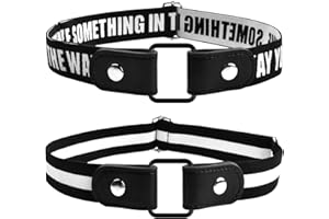 DRWOSM 2 Pièces Ceintures Élastiques pour Enfants Ceinture Sans Boucle Enfant Ceinture Extensible Pour Garçons Et Filles Ceintures Extensibles Invisibles Réglables Unisexe 5-15 Ans pour Jeans Pantalons Jupes