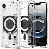 Spigen iPhone 17e / 16e ile Uyumlu MagSafe Kılıf Ultra Hybrid Neo One Mag Fit Sararmaya Dayanıklı Tasarım Siyah Şeffaf Kapak 
