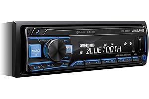 Alpine UTE-200BT Radio, Czarny/Niebieski, 50 x 50 x 28 cm; 1,4 kg