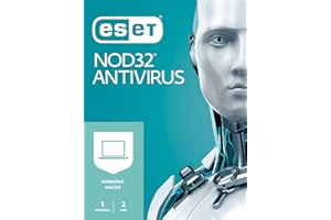 ESET NOD32 Antivirus 2023 | 1 Appareil | 2 Ans | Antivirus pour Ordinateur - Protection multicouche - Anti-hammeçonnage | Windows/Mac | Code d'activation - envoi par email