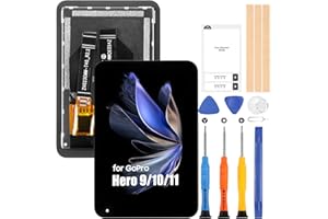 ATWIST Bildschirm für GoPro Hero 9/10 / 11 LCD Display - für GoPro Hero 9 LCD Ersatzbildschirm für GoPro Hero 10/11 LCD Touchscreen Digitizer Glas Montage Kit Reparaturteile (Schwarz)