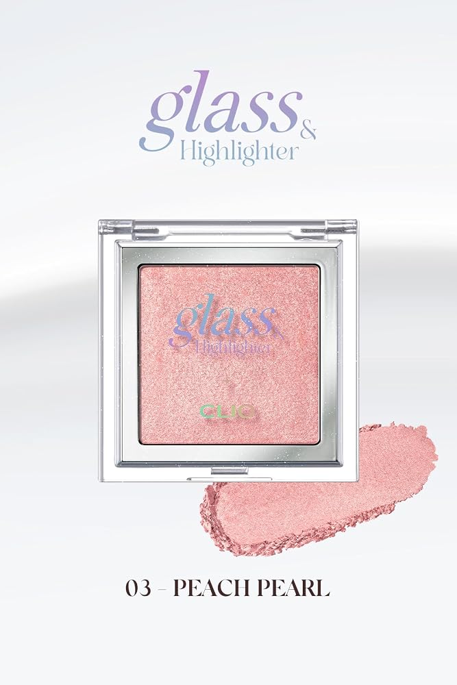 CLIO, Doğal Işıltı Veren Şeftali & Pembe Tonlu Aydınlatıcı Glass & Highlighter (03 Peach Pearl)