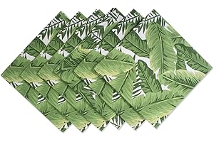 DII 100% Cotton Buffet Napkin Machine Washable, Oversized, Everyday Basic, 20x20, Banana Leaf