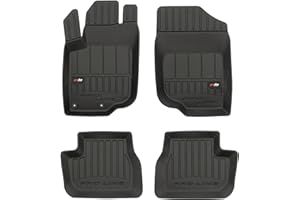 M MOTOS Tapis de sol caoutchouc pour Peugeot 207 2006-2012 Améliorez Votre Confort de Voyage avec Le tapis noir antidérapant Auto 3D- tapis voiture Tous Temps pour Voiture, Protection Contre les salis