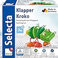 Selecta 61044 Klapper-Kroko, Greifspielzeug, 3 Monate to 3 Jahre,10 cm