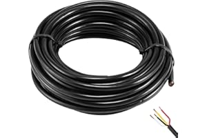 AGRISHOP FLRYY 10M Cavo Tondo per Auto 4 Fili x 0.75 mm², Cavo Rimorchio 4 Poli Cavo Elettrico,Prolunga 4poli Rimorchio,Estensione Cavo 4 Fili