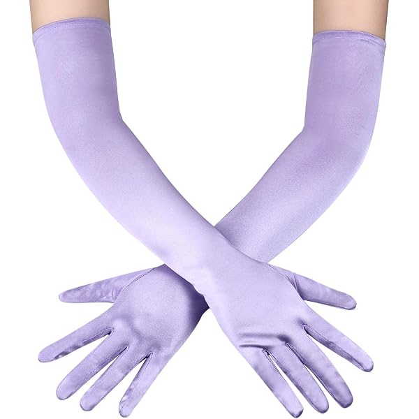 LIANRISES Lange Damen-Handschuhe 52 Cm – Aus Seidenoptik-Polyester, Weiß, Für Hochzeit, Ball, Cosplay & Elegante Anlässe