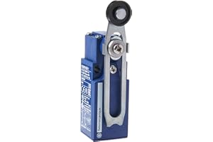 SCHNEIDER ELECTRIC Telemecanique Sensors XCKN2145G11 XCKN Interruptor de Límite, Longitud Variable de La Palanca del Rodillo Termoplástico, 1NC + 1NO, A Presión