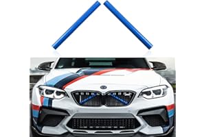 OYDDL 2PCS Frontgrill Einsatz Streifen Kühlergrill Zierleiste Kompatibel mit BMW F20 F21 F22 F23 F44 F45 F46 F30 F31 F34 F32 F33 F36 G30 G38 G32 G11 G12 F25 G01 F26 G02 G05 Auto Zubehör (A, Blue)