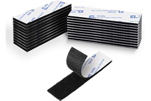 3M Kardborrremsor med Lim, 2,5 x 10 cm | Elover Industrial Strength, Sticky Back Fästen, Krok- och looptejp, För montering, u