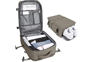 SZSYCN Torby podręczne Ryanair pod siedzeniem, plecak damski Plecak podróżny, codzienna przegroda na laptopa do szkoły z portem ładowania USB