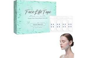 ODIPIE Unsichtbares Lifting-Tape für Gesicht und Hals, Face Tape Lifting Gesicht, Facelifting Aufklebers Anti Falten Pflaster für V-line, Fältchen, Schlaffe Haut (1 Stück (Packung mit 40 Stück))