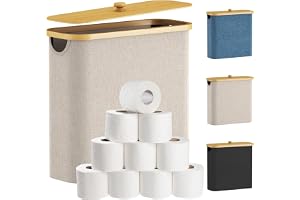 Lifewit Förvaringshållare för toalettpapper, extra stor stativkorg, 30 l