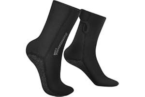 Summshall 3mm Neoprene Thermal Diving Socks for Men Women Swimming Anti-slip Sailing Fin