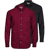 JACK & JONES Jprblacardiff Noos-Camiseta (Talla L/S) Camisa de Manga Larga para Hombre