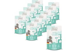 MjAMjAM - premium wet food for cats - Quetschie - good turkey with steamed pumpkin, pack of 12 (12 x 125 g), grain-free with extra meat