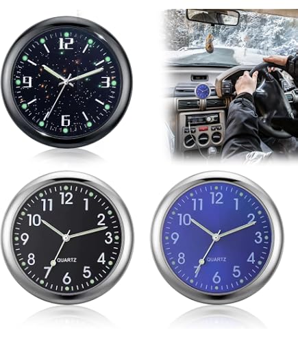 Gupcaqosjw Autoarmaturenbrett-Uhr | Analoger Temper Produktbild-Vorschau 7