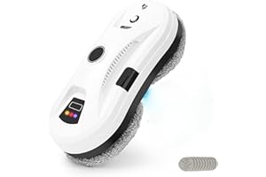 NamYoprce Robot Lavavetri Finestre,Robot Lavavetri, Pulitore intelligente delle Finestre con Spruzzo d'acqua Automatico, 5600PA, Lavacristalli Telecomandato per Finestre,Piastrelle,Porta di vetro